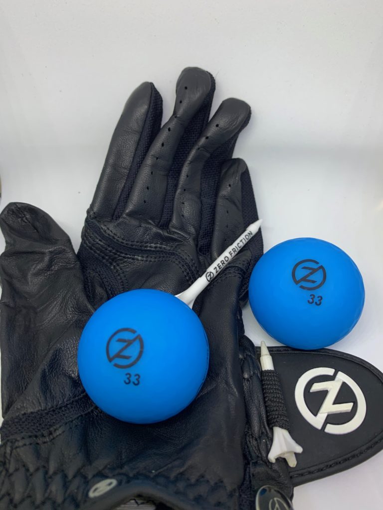 Black Zero Friction Cabretta Leather golf glove